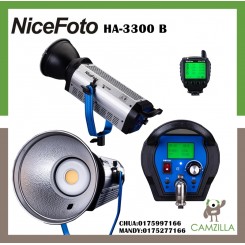 NiceFoto HA-3300B 330W COB LED Video Light 5500 Daylight 65200lux@1m Bowens Mount,CRI&TLCI96 with 2.4G 16 Channels Remote Control